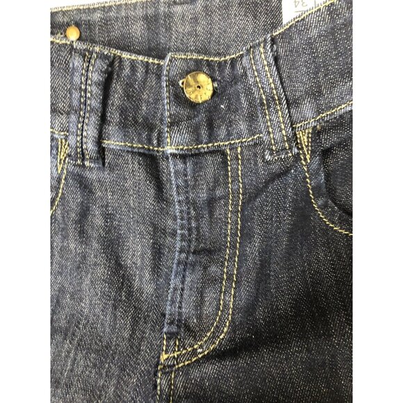 Diesel Industry Brucke Woman 26x30 Blue Denim Jeans Skinny Leg Hemmed Stretch - Picture 6 of 10